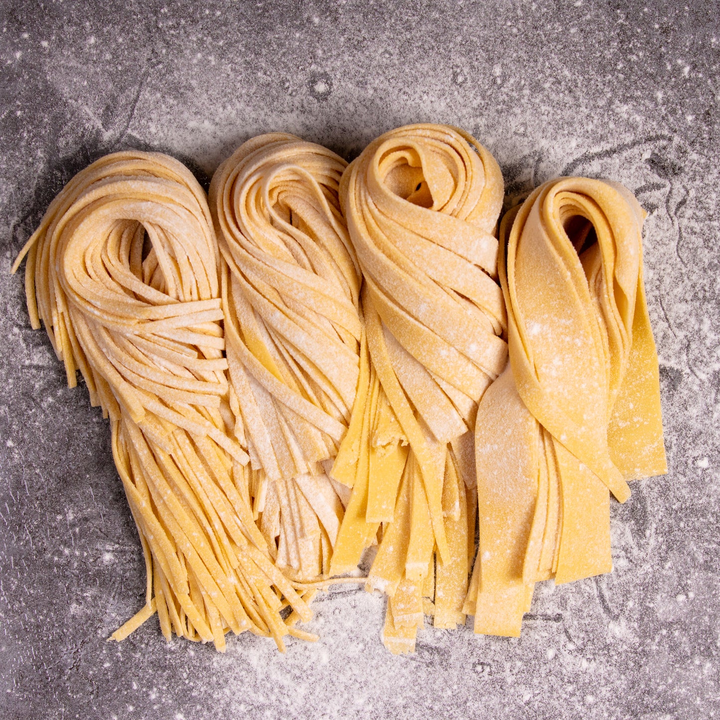 Handrolled Maria's Pasta on floured bench