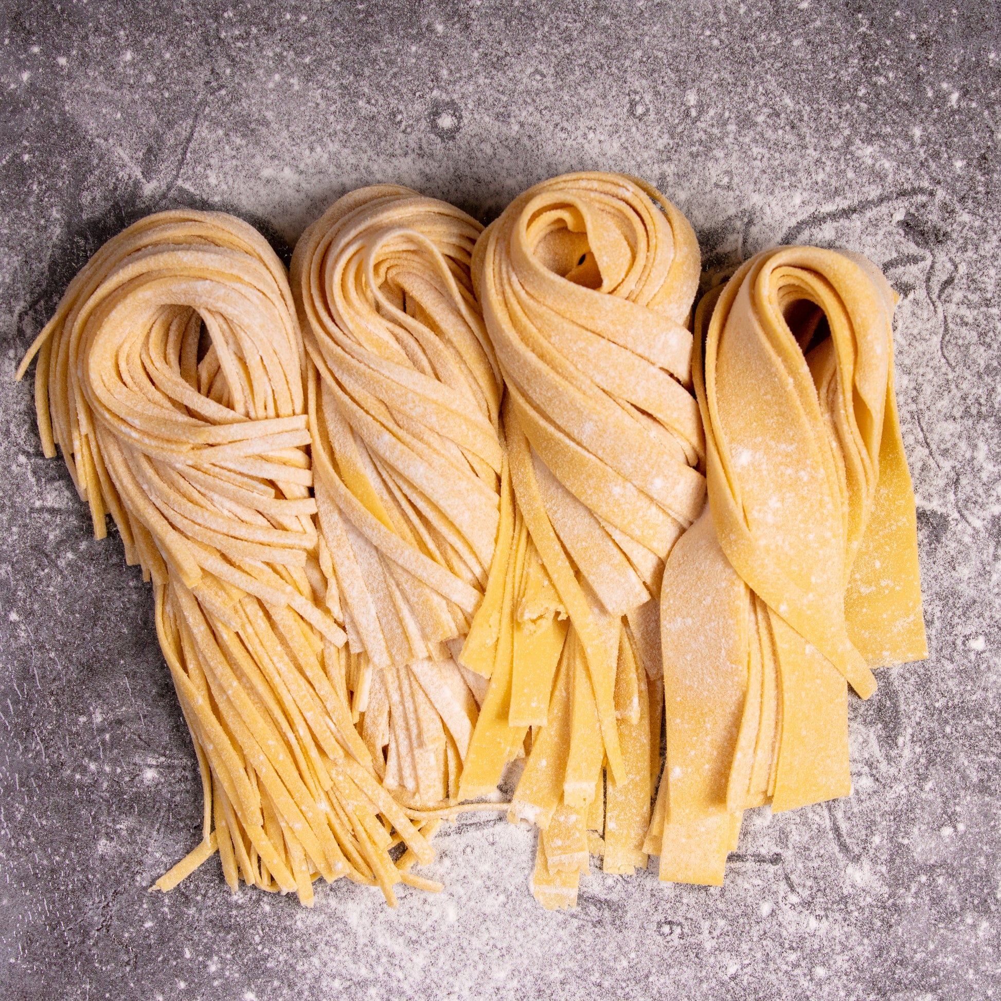 Handrolled Maria's Pasta on floured bench