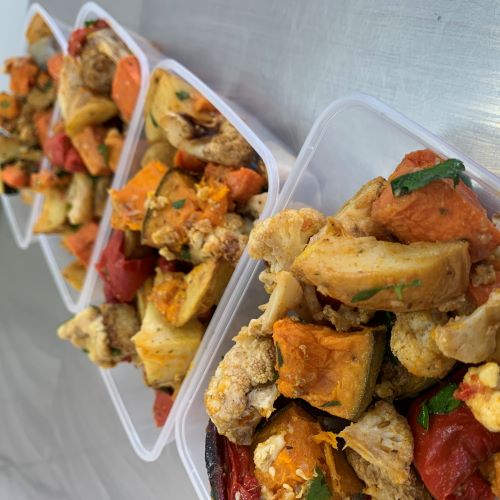 Roast veggie salad