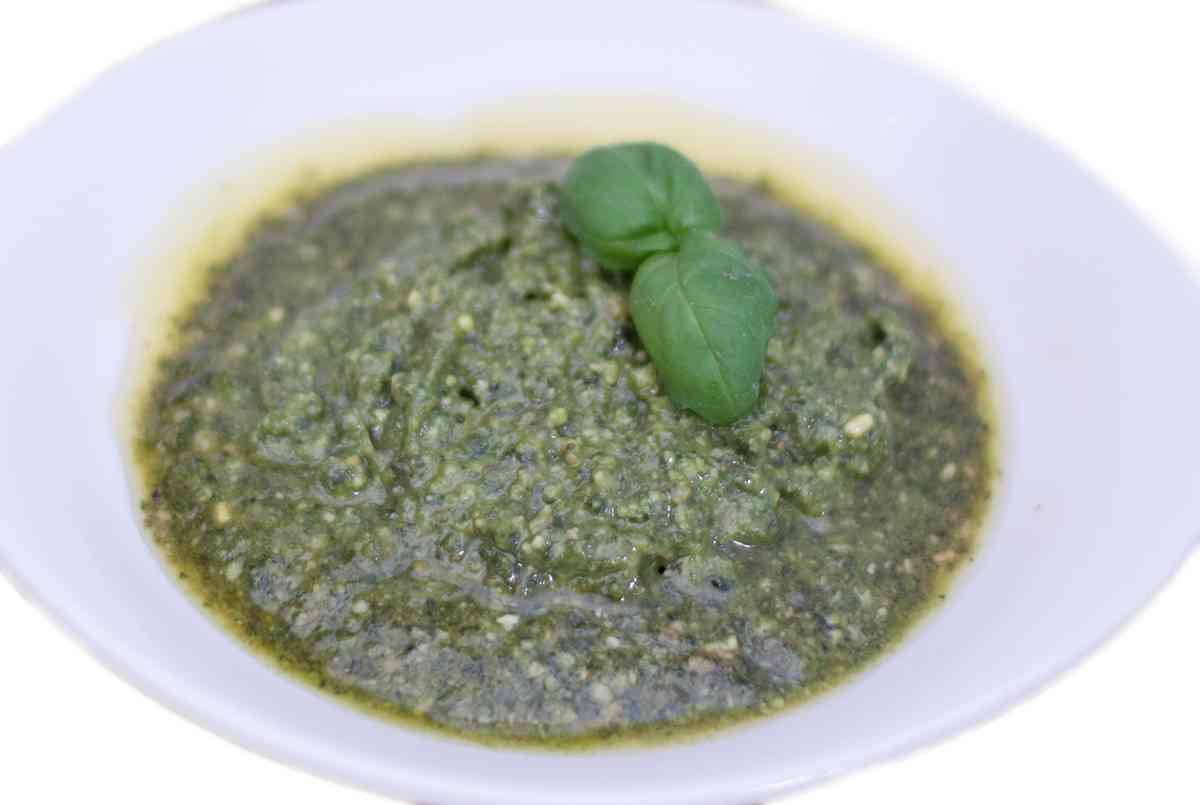 Maria's Pasta freshly made basil pesto