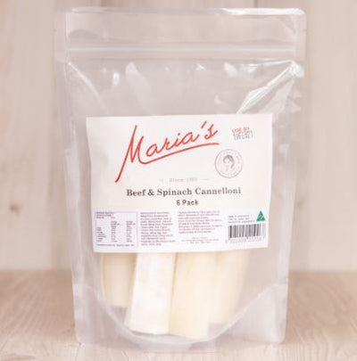 Maria's Pasta Beef Cannelloni