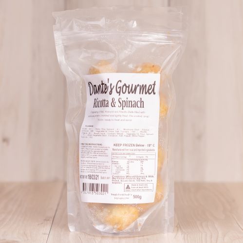 Ricotta and spinach packaged