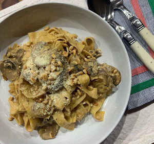 Mina's Midweek Mushroom Stroganoff with Pappardelle Pasta