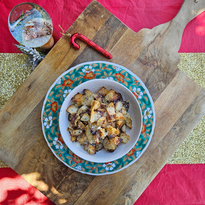Garlic, Rosemary and Parmesan Roasted Potatoes