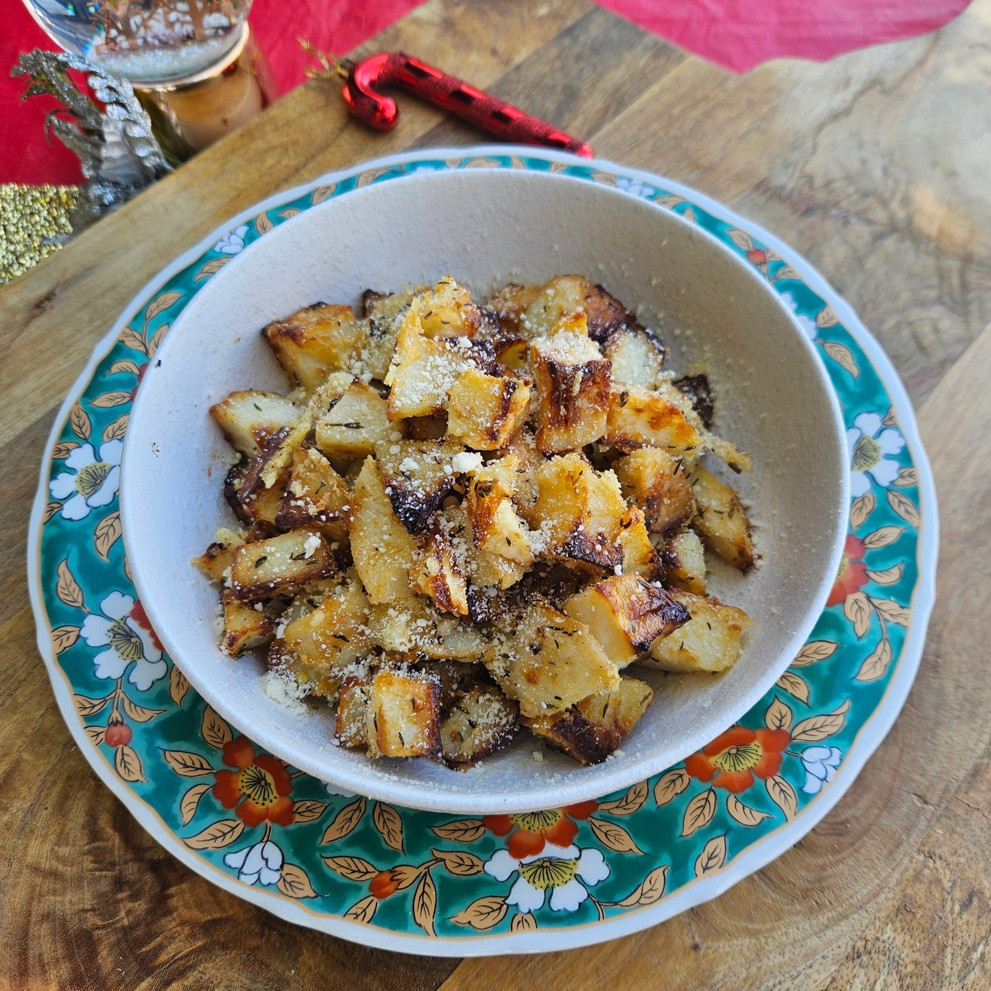 Garlic, Rosemary and Parmesan Roasted Potatoes