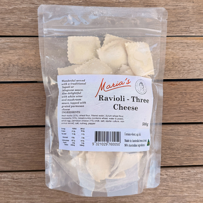 Tre Formaggi Ravioli - 500g (frozen)
