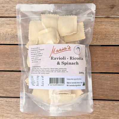 Ricotta & Spinach Ravioli - 500g (frozen)