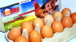 Load image into Gallery viewer, free range eggs in a carton
