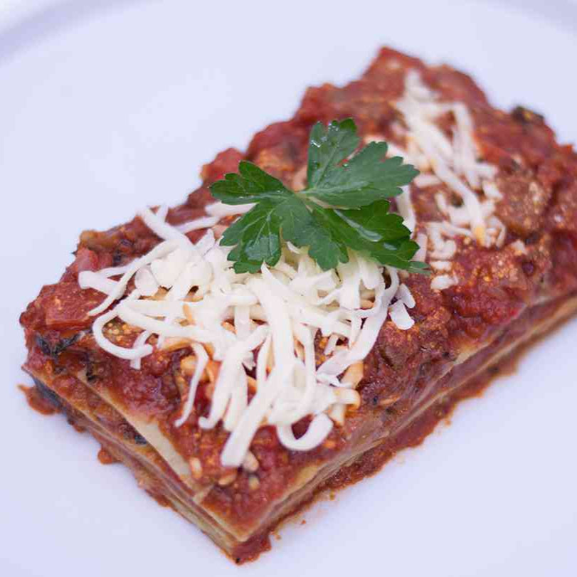 Maria's Pasta freshly made mediterranean lasagna