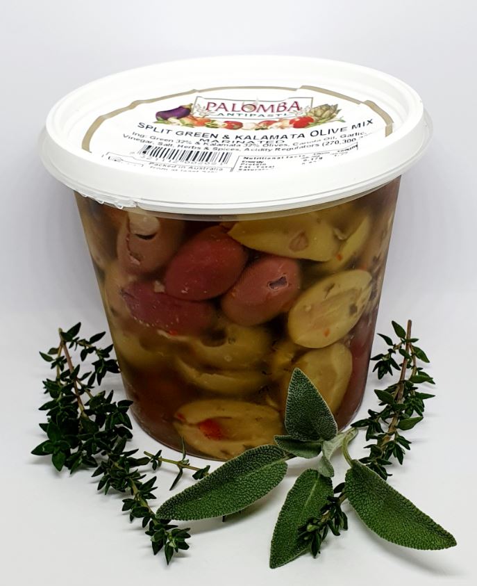 olives marinated in packaging
