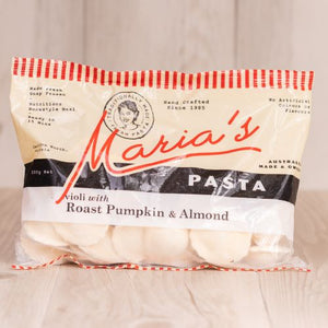 Maria's Pasta Ravioli Roast Pumpkin and Almond
