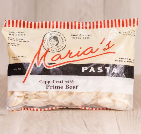 Maria's Pasta Beef Cappelletti